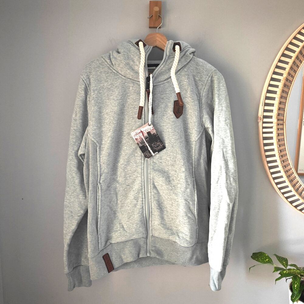 NWT Naketano Birol IX Men's Zip Hoodie Nasty Mint Melange M